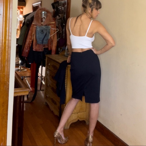Premise Dresses & Skirts - Navy Blue Pencil Skirt